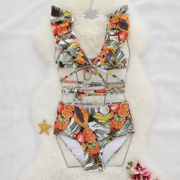 Papaya or Coconuts swimsuit - Picture 2 of 2